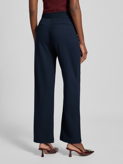 Christian Berg Woman Spodnie z szeroką nogawką z mieszanki wiskozy Ciemnoniebieski 5