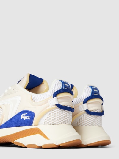 Lacoste Sneaker aus Leder-Mix mit Kontrastbesatz Weiss 2