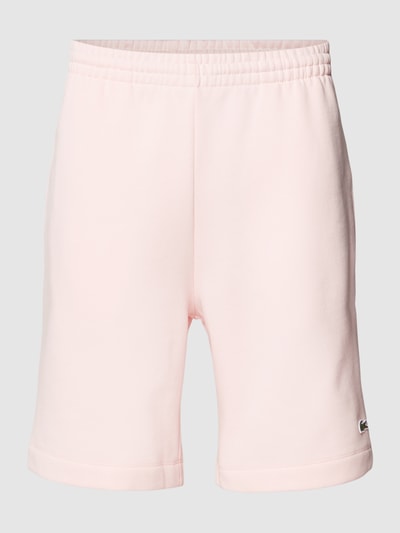 Lacoste Regular fit korte broek met elastische band Roze - 2