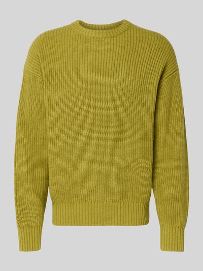 JAKE*S STUDIO MEN Gebreide pullover met ronde hals Groen gemêleerd - 2