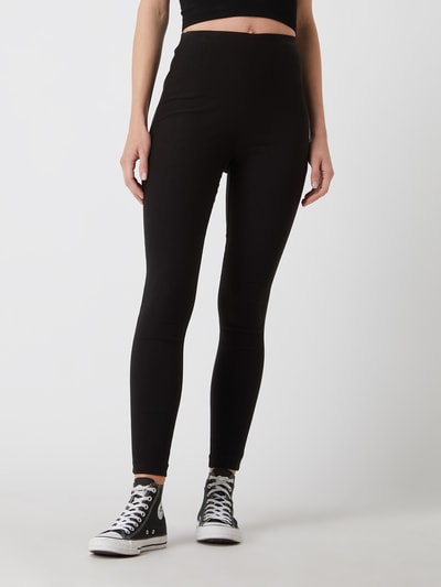 Vila Leggings mit Karomuster Modell 'Laura'  Black 4