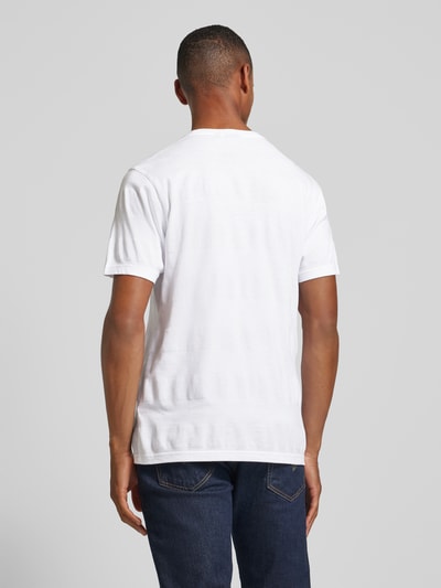 Barbour T-Shirt mit Label-Stitching Modell 'STENTON' Weiss 5