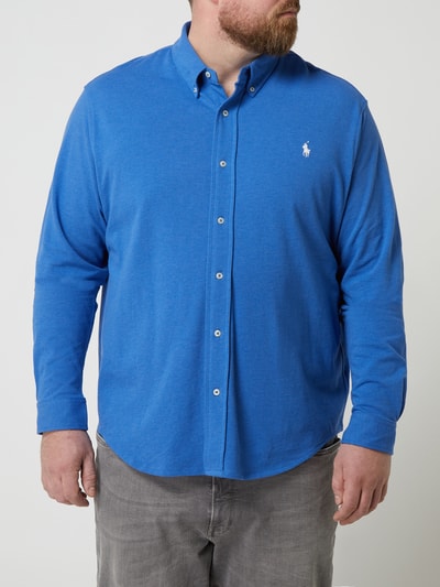 Polo Ralph Lauren Big & Tall PLUS SIZE regular fit vrijetijdsoverhemd van katoen Koningsblauw - 4