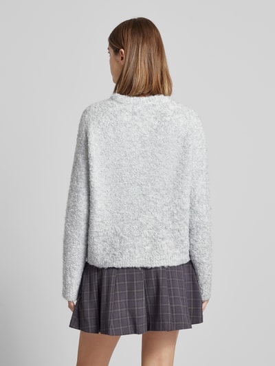 Only Heerlijk zachte pullover met ronde hals, model 'CIROLA' Lichtgrijs gemêleerd - 5