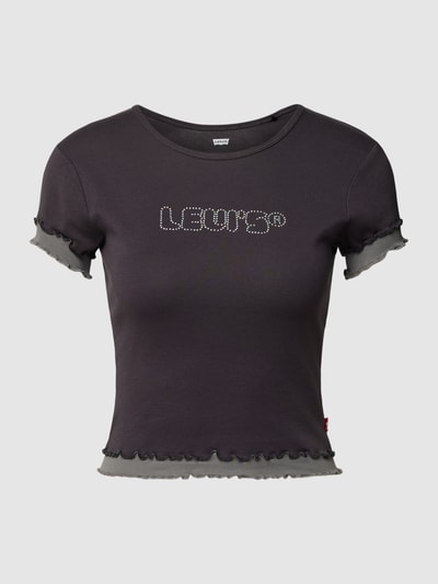 Levi's® T-shirt met strass-steentjes, model 'GRAPHIC RAVE' Zwart - 2