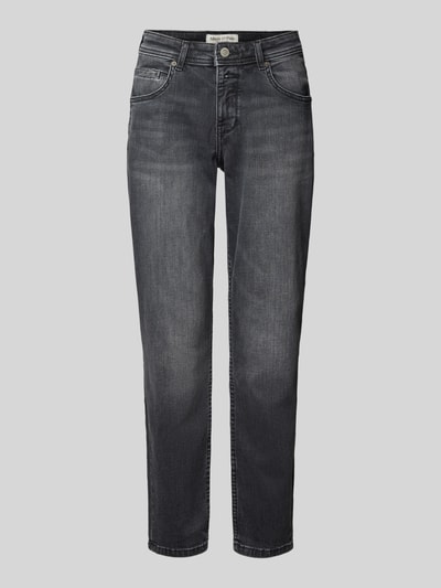 Marc O'Polo Mid Waist Boyfriend Jeans aus Baumwoll-Mix Modell 'THEDA' Anthrazit 2