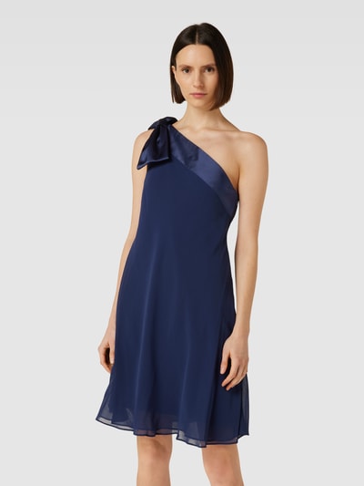 Lauren Ralph Lauren Cocktailjurk met strikdetail, model 'KYRELLA' Donkerblauw - 4