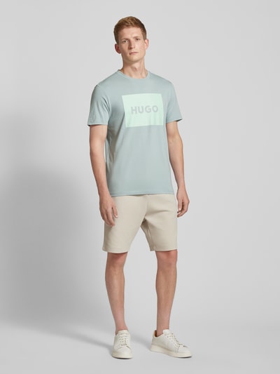 HUGO T-Shirt mit Label-Print Modell 'DULIVE' Mint 1