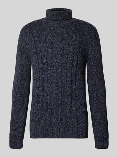 RAGMAN Strickpullover mit gerippten Abschlüssen Marine 2