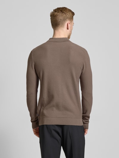 Jack & Jones Premium Strickpullover mit Polokragen Modell 'ANDRI' Mittelgrau 5