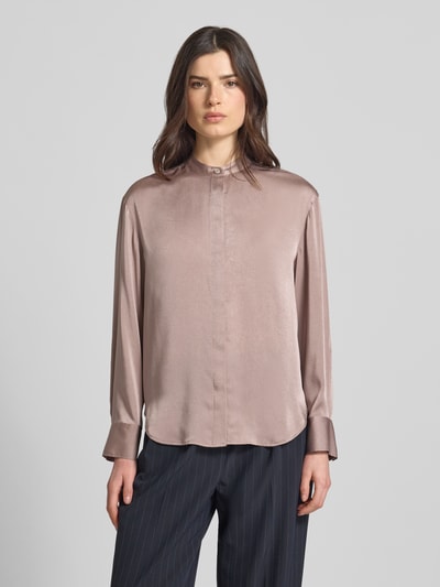 Calvin Klein Womenswear Bluzka o kroju relaxed fit ze stójką Jasnobrązowy 4