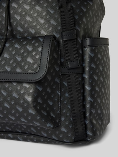 BOSS Rucksack mit Label-Applikation Modell 'ICON' Anthrazit 3