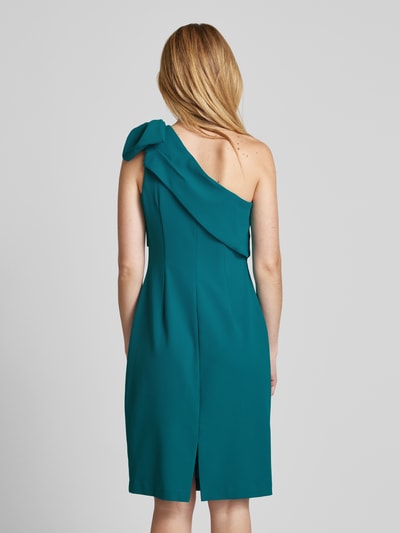 Adrianna Papell Cocktailkleid mit One-Shoulder-Träger Petrol 5