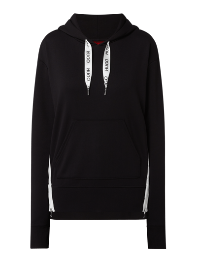 HUGO Hoodie met ritssluitingen, model 'Dreali' Zwart - 2