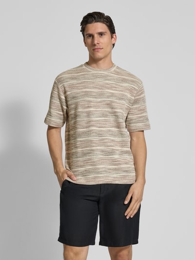 MCNEAL T-Shirt mit Strukturmuster Sand 4