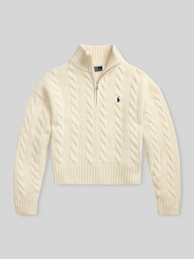 Polo Ralph Lauren Regular Fit Troyer aus Woll-Mix Sand 2