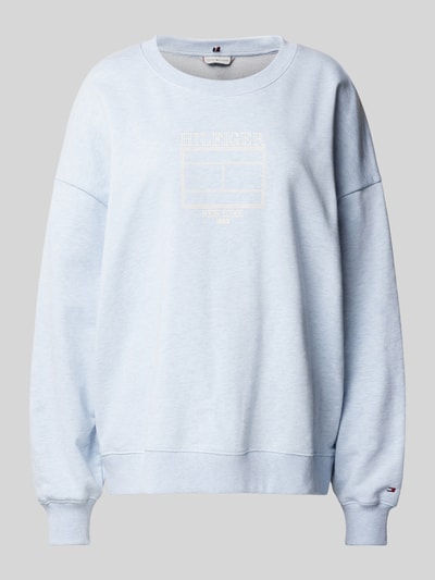 Tommy Hilfiger Oversized Sweatshirt mit Rundhalsausschnitt Hellblau 2