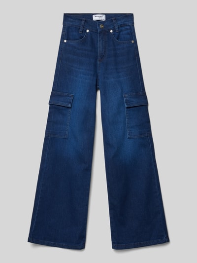 Blue Effect Loose Fit Jeans mit Cargotaschen Dunkelblau 1