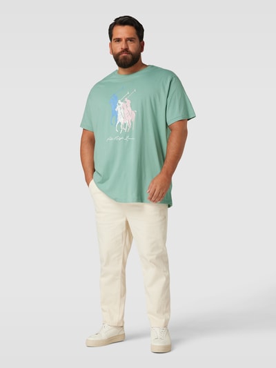 Polo Ralph Lauren Big & Tall T-shirt PLUS SIZE z nadrukiem z motywem z logo Zielony 1