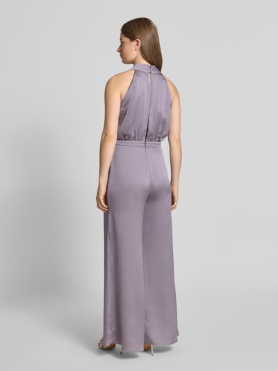 Swing Jumpsuit met opstaande kraag Paars - 5