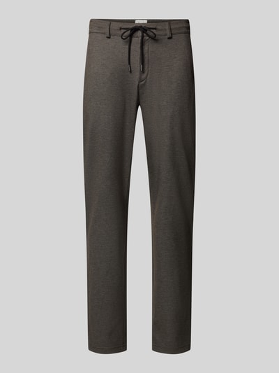Brax Tapered Fit Jogpants mit Viskose-Anteil Modell 'Phil' Schoko 1
