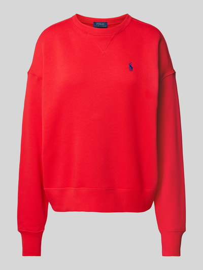 Polo Ralph Lauren Oversized Sweatshirt mit Label-Stitching Orange 1