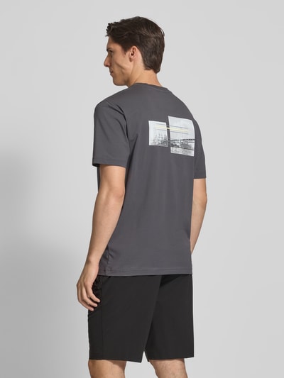 BOSS Green Regular Fit T-Shirt aus Baumwoll-Mix Dunkelgrau 5
