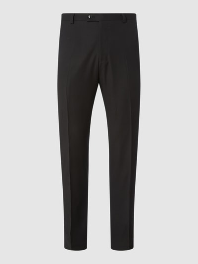 Christian Berg Men Pantalon met rechte pasvorm en stretch  Zwart - 2