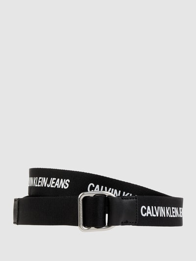 Calvin Klein Jeans Gürtel mit Lederbesatz Schwarz 1