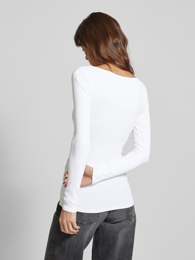 Guess Longsleeve mit Strasssteinbesatz Modell 'KARLEE' Weiss 5