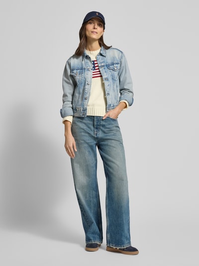 Polo Ralph Lauren Kurtka o kroju regular fit z imitacji denimu model ‘Classic’ Jasnoniebieski 1