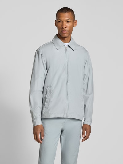BOSS Orange regular fit overshirt van puur katoen model 'LUTTI' IJsblauw - 4