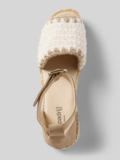 Espadrij Wedges mit Keilabsatz Beige 3