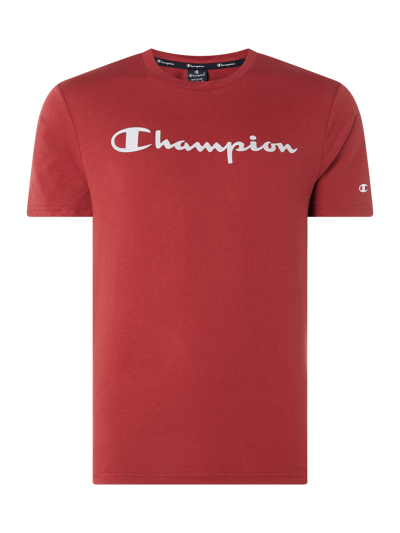 CHAMPION T-Shirt mit Logo-Print Bordeaux 1