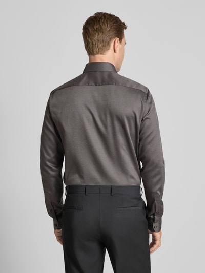 Christian Berg Men Regular fit zakelijk overhemd met extra lange mouwen Antraciet - 5