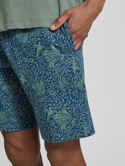 Schiesser Regular fit korte broek met elastische band Olijfgroen - 3