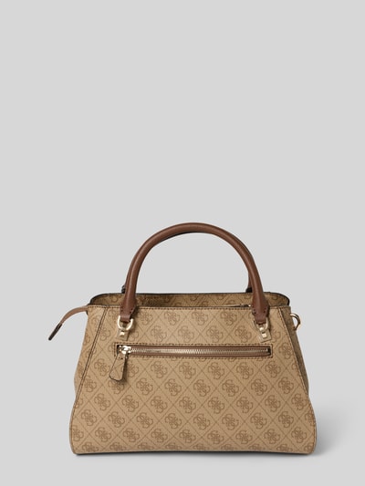 GUESS Handtas met logopatroon model 'ECO NOELLE II' Lichtbruin - 4