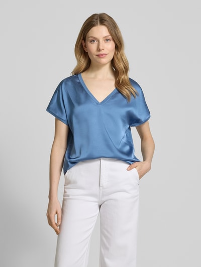 B.Young T-shirt met V-hals, model 'SELITA' Blauw - 4