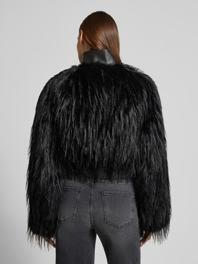 BOSS Regular fit jack in de look van imitatiebont, model 'CECOOL' Zwart - 5