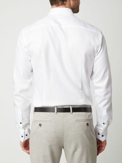 Jake*s Slim fit zakelijk overhemd met extra lange mouwen  Wit - 5