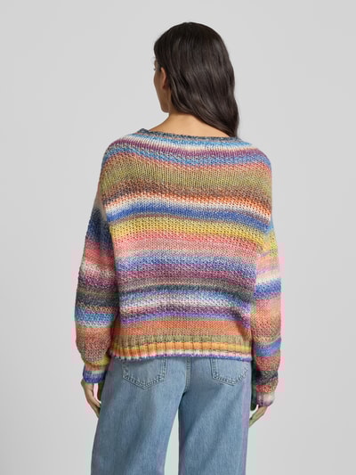 LOLLYS LAUNDRY Strickpullover mit Rundhalsausschnitt Modell 'Fairhaven' Orange 5