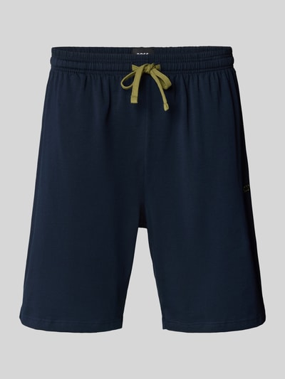 BOSS Regular Fit Sweatshorts mit Tunnelzug Modell 'Mix&Match' Dunkelblau 1