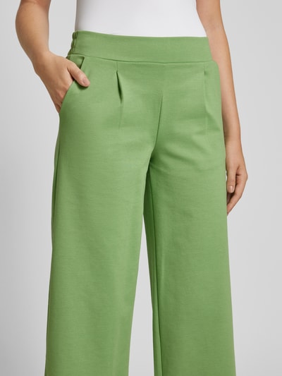 ICHI Culotte met elastische band, model 'Kate Sus' Grasgroen - 3