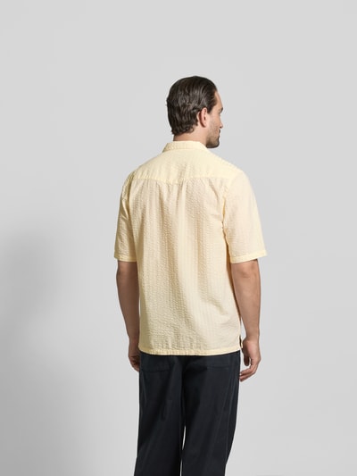 Officine Générale Regular Fit Freizeithemd aus Lyocell-Mix Offwhite 5