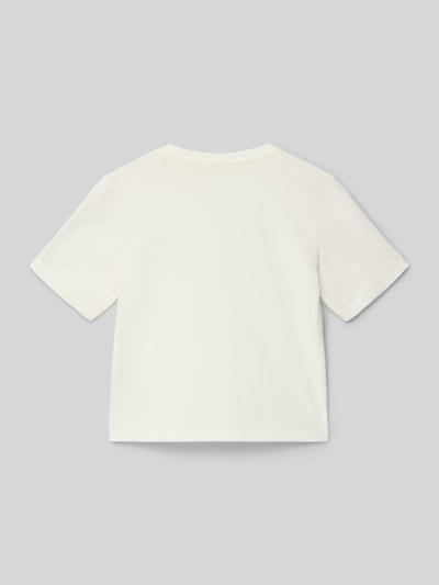 Only Regular fit T-shirt van puur katoen, model 'REX' Wit - 3