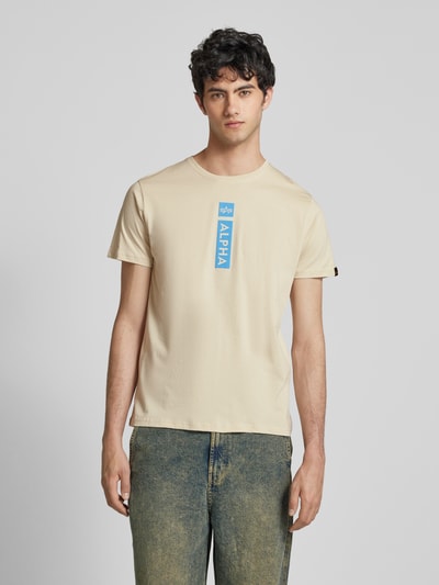 Alpha Industries T-shirt van zuiver katoen Offwhite - 4