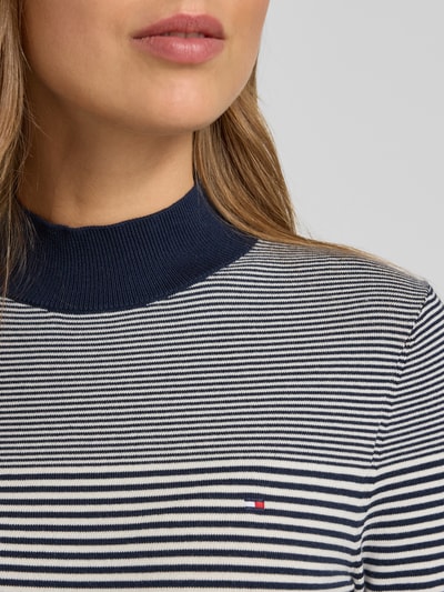 Tommy Hilfiger Regular Fit Pullover aus Baumwoll-Mix Marine 3