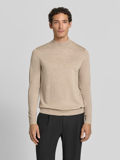 JOOP! COLLECTION Regular Fit Pullover aus reiner Schurwolle Modell 'Davide' Beige 4