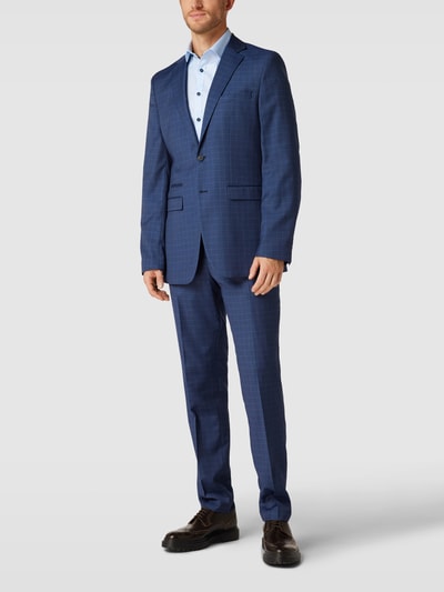 Selected Homme Hose mit Allover-Muster Modell 'NEIL' Royalblau 1