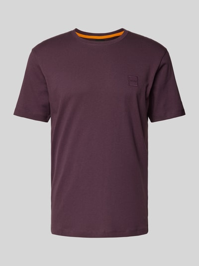 BOSS Orange T-Shirt mit Label-Patch Modell 'Tales' Purple 1